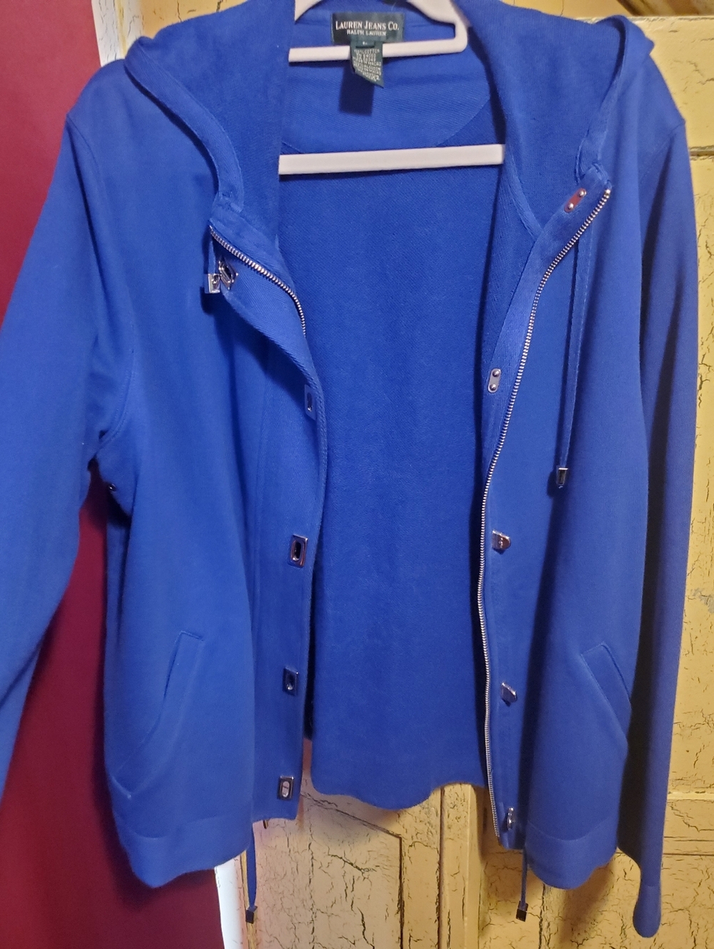 Lauren Ralph Lauren Blue Hooded Zip Jacket & Maxi Dress Set - Picture 11 of 16